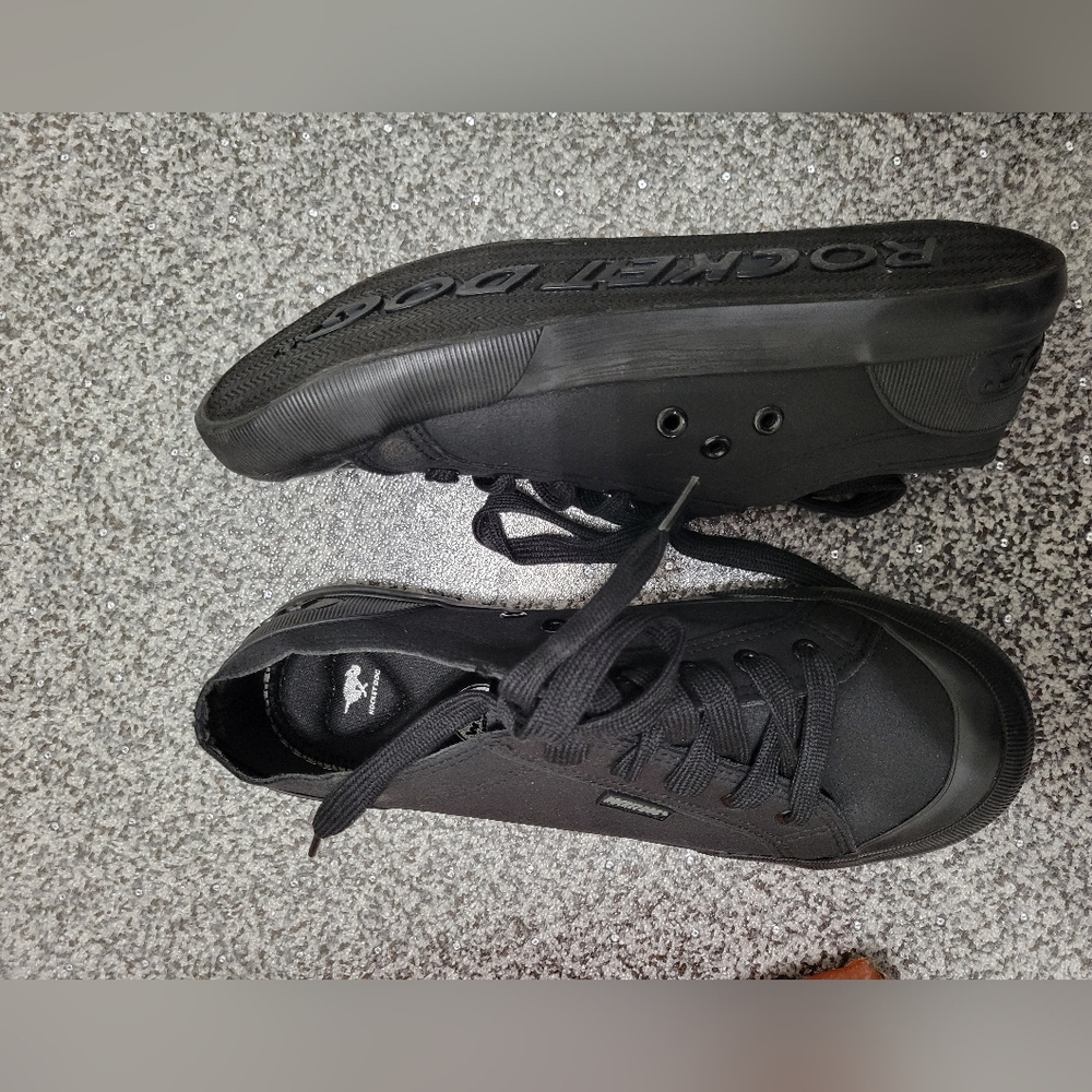 Rocket Dog Womens/Ladies Jazzin Canvas Fable Sneaker / Black NWT